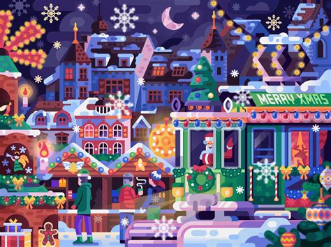 Basel Christmas Market by Alex Krugli on Dribbble