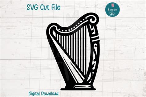 Irish Celtic Harp St Patricks Day Svg Graphic By Kaybeesvgs