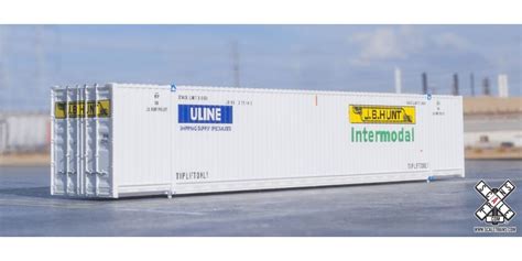 Operator N Scale CIMC 53 Corrugated Dry Container JB Hunt Uline