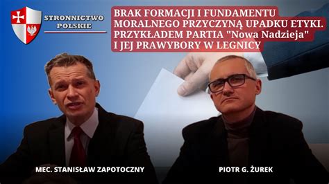 Brak formacji i fundamentu moralnego przyczyną upadku etyki Przykładem