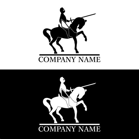 Horse Knight Logo 4336092 Vector Art at Vecteezy