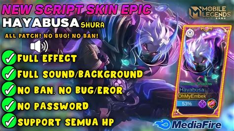 NEW SCRIPT SKIN HAYABUSA SHURA 11 11 Full Efect With Audio No