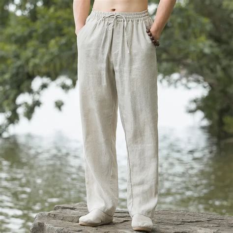 Mens Linen Beach Trousers Clearance Bellvalefarms