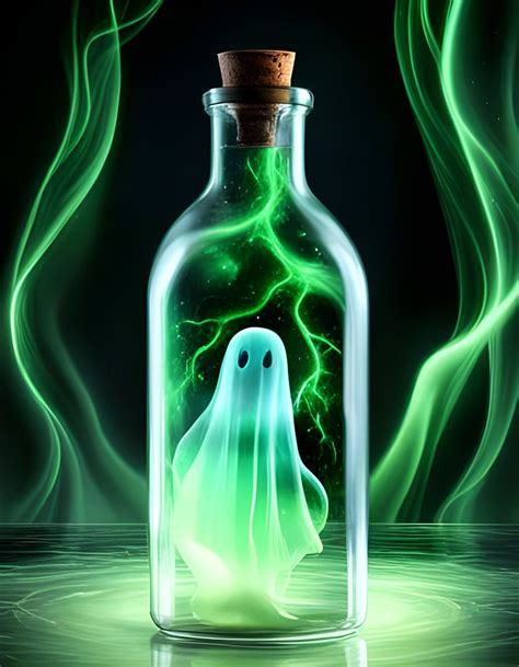 Ghost Encased In Bottle Haunting Ai Generated Artwork Nightcafe Creator