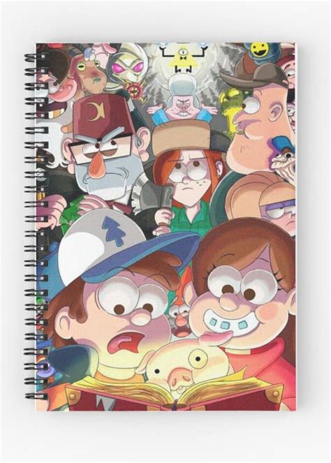 Gravity Falls Spiral Notebook By AlyaST14 Notebook Spiral Notebook Fall