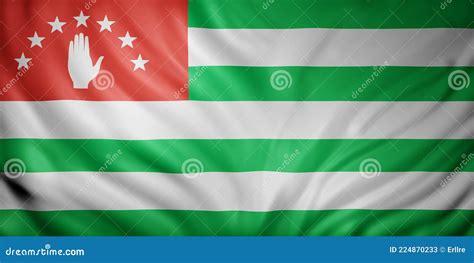 Abkhazia Flag Waving Stock Illustration Illustration Of Geography