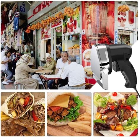 Buy Hncxhx Cordless Electric Shawarma Doner Kebab Slicer W Portable