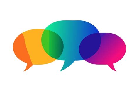 Vibrant Speech Bubbles In Different Shapes And Colors Premium AI