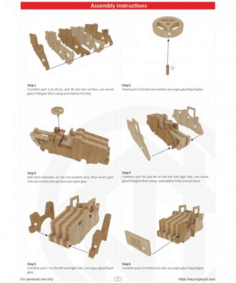 Tractor Front Loader Wooden Toy Plans Kayu Nganjuk