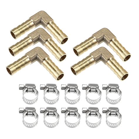 X Autohaux Set Mm Way L Shape Hose Barb Brass Adapter With