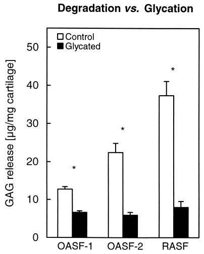 Gag Release From Control And Glycated Bovine Nasal Cartilage Cartilage