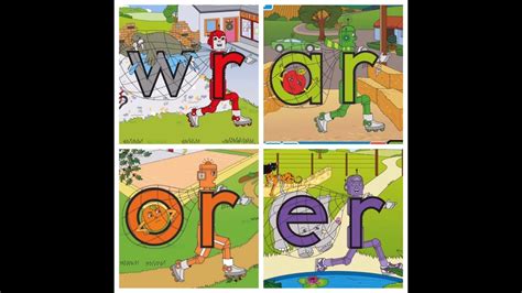 Letterland Alphabet Phonics Sounds And Games Digraphs And Trigraphs Wr Ar Or Er Youtube