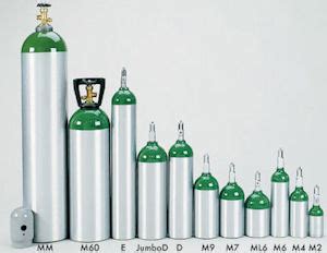 Medical Oxygen Tank Sizes Chart