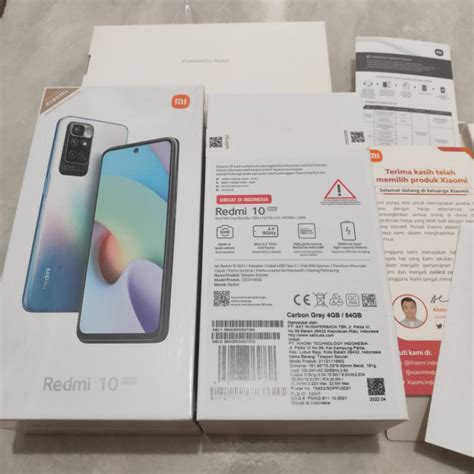 Jual Dus Box Redmi 10 2022 Original Copotan Shopee Indonesia