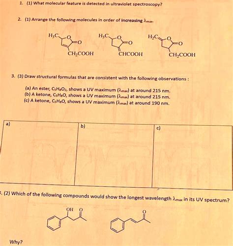Solved What Molecular Feature Is Detected In Ultraviolet