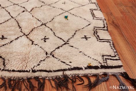 Vintage Shaggy Beni Ourain Moroccan Berber Carpet Nazmiyal