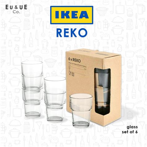 IKEA REKO Drinking Glass Set Of 6 Pieces Gelas Minuman Air Kaca Pecah