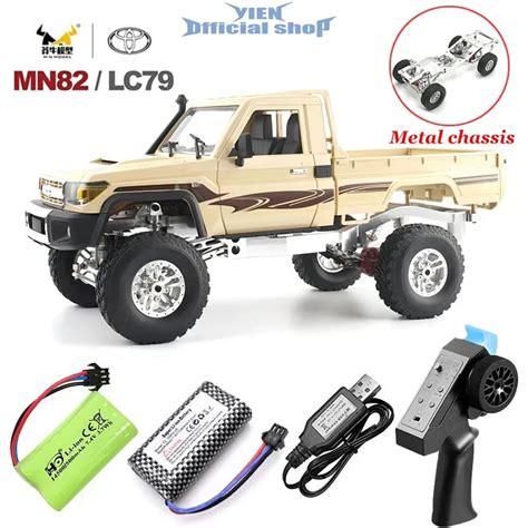 Metal MN82 1 12 Retro Rc Car With LED Lights Full Scale Simulation LC79