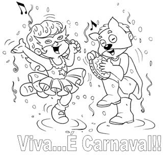 Baú da Web Desenhos folia de Carnaval para Colorir