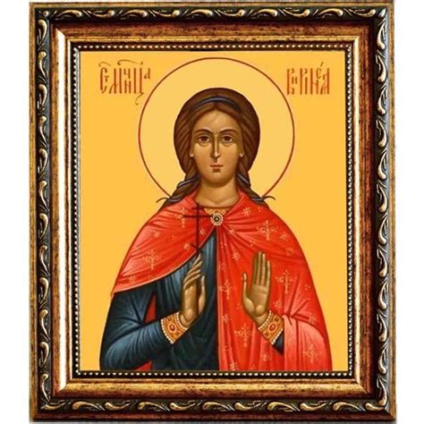 Виринея (Вероника) Едесская Святая мученица. Икона на холсте. (15 х 18 ...