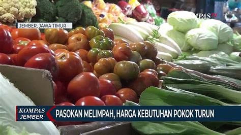 Pasokan Melimpah Harga Sejumlah Kebutuhan Pokok Turun Video Dailymotion