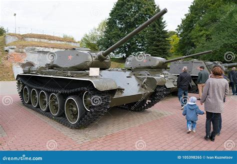 Brest, Belarus - September 25, 2016: T-44 Tank in Brest Fortress Editorial Image - Image of ...