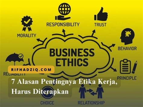 7 Alasan Pentingnya Etika Kerja, Harus Diterapkan | BIGBI