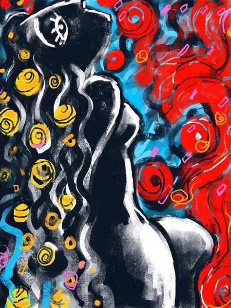 Woman In Yellow And Red Digital Art By Devin Hermanson Fine Art America