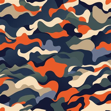 Ilustraci N De Vector De Camuflaje Sin Costuras Vector Premium