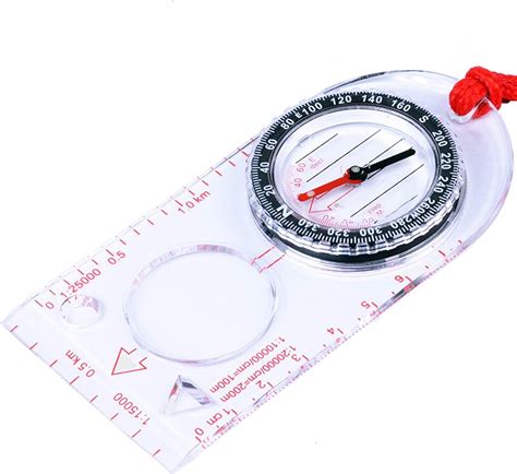 Wsztt Multifunctional Map Scale Compass Outdoors Navigation Compass For Hiking Map Drawing