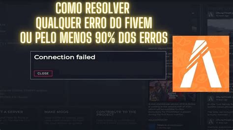 Como Resolver Qualquer Erro Do FiveM Ou Pelo Menos 90 Dos Erros YouTube