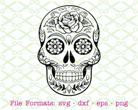 Sugar Skull Svg Cut Files For Cricut