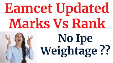 Eamcet Updated Marks Vs Rank If Paper Is Easy How Many Marks Needed