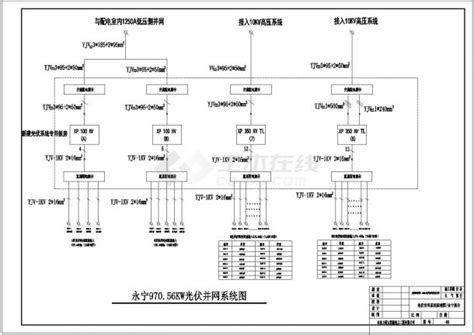 38304kw光伏并网设计系统cad图土木在线