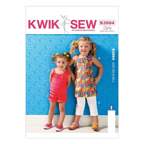 Buy KWIK SEW PATTERNS K3984OSZ Girls Top Shorts And Pants Sewing