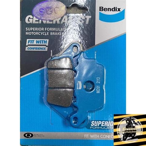 Bendix Brake Pad MD51 For Mio I 125 Mio Soul I 125 Sniper 150 Front