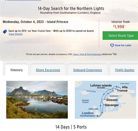 14 day Northern Lights cruise? - Princess Cruises - Cruise Critic Community