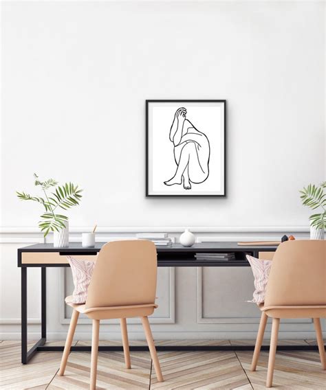 Nude Women Art Nude Woman Sketch Female Body Art Modern Etsy Australia