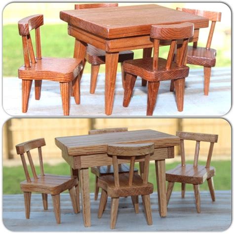 Items Similar To HandMade Miniature Table And Chairs On Etsy