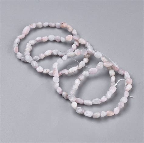 Wholesale Natural Kunzite Bead Stretch Bracelets Jewelryandfindings