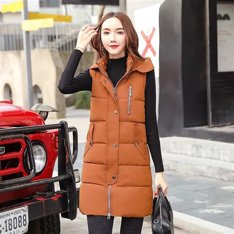 Kuyomens Autumn Winter Vest Women Waistcoat New Fashion Female Sleeveless Jacket Hooded Warm