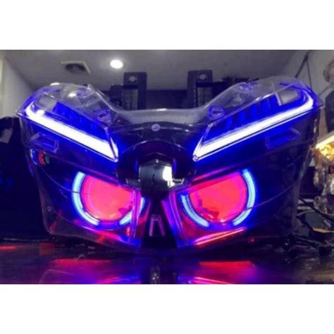 Jual Headlamp Lampu Depan New Vario Set Lengkap Projie Dan Alis