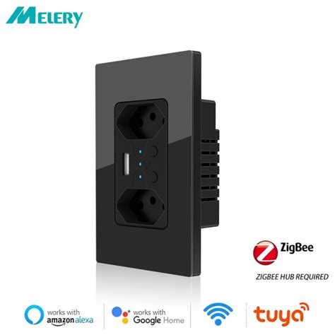 Smart Zigbee Brazil Wall Socket Usb Electric Plug Tomada Outlets Pc