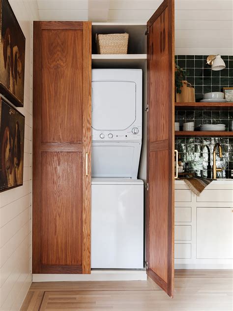 Cabinet To Hide Stackable Washer And Dryer Cabinets Matttroy