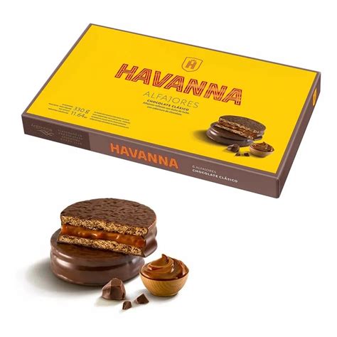 Caixa Alfajores De Chocolate Havanna Unidades Shopee Brasil