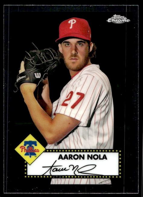 2021 Topps Chrome Platinum Anniversary Aaron Nola G54 Philadelphia