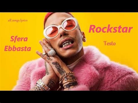 Sfera Ebbasta Rockstar Testo Youtube