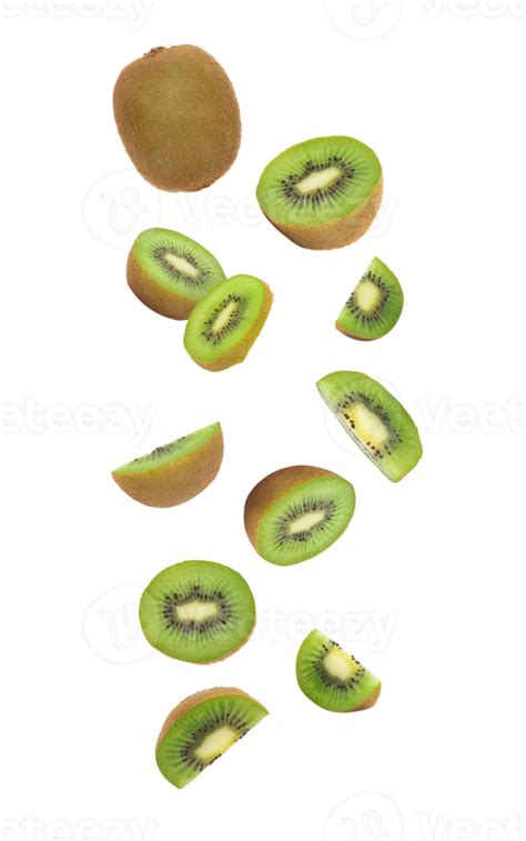 Falling Sliced Kiwi Cutout Png File 8530125 Png