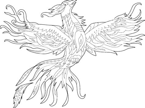 Coloriage Phoenix Pour Enfants télécharger et imprimer gratuit sur