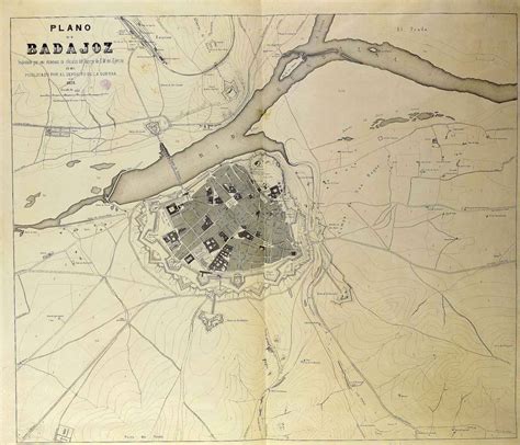 Map of Badajoz in 1873 - Full size | Gifex